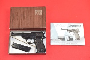 #8347 PISTOLET WALTHER P38, ROK 1970, POLIERT, kal. 9x19