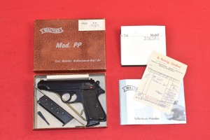 #8371 PISTOLET WALTHER PP,  ROK 1969, Kal. 7,65Br.